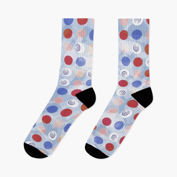 Item preview, Colordots on grayish blue.  designed and sold by JustLagoons.