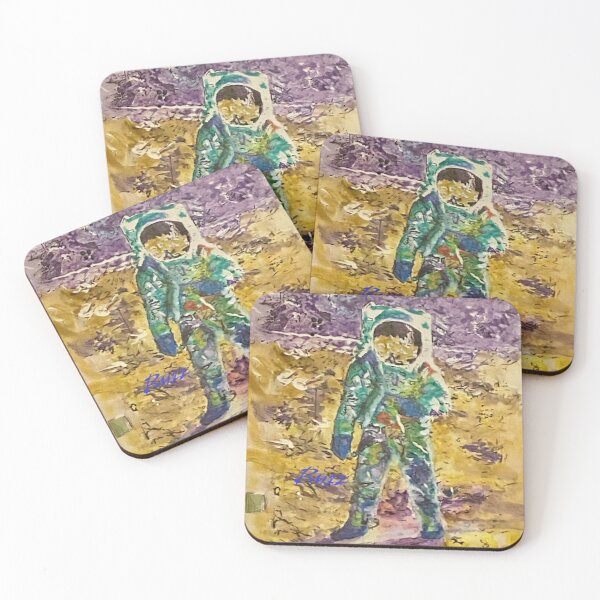 Item preview, Buzz Aldrin, on the Moon, original artwork designed and sold by Art by Fruitcake.