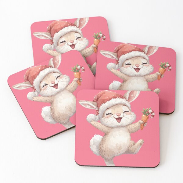 Item preview, Hoppy Holidays – Cute Christmas Bunny designed and sold by zoocore.