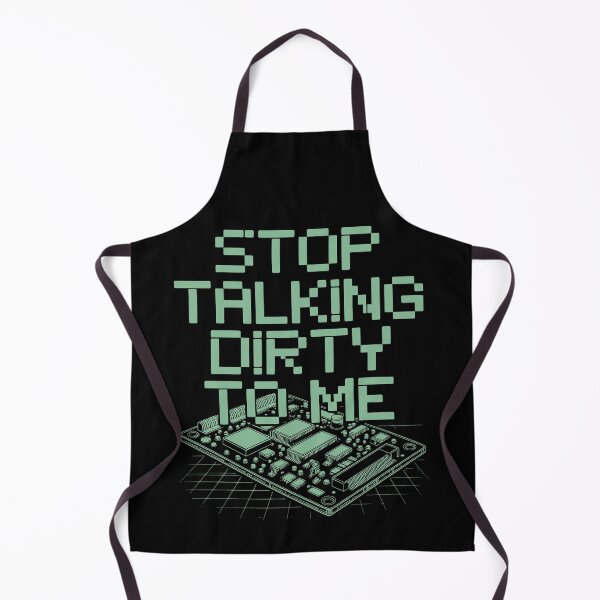 Item preview, Stop Talking Dirty to Me Circuit Board Pixel Tech Humor Design designed and sold by SplashTastic.