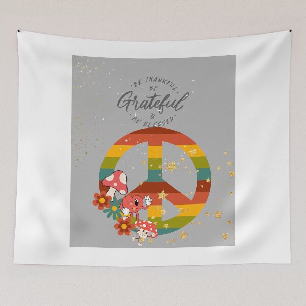Item preview, Thankful and Blessed Heart Rainbow - Gratitude Gift designed and sold by Extremeallie.
