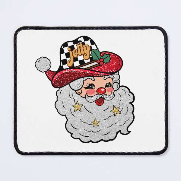 Item preview, Glitter Santa Claus , Merry Christmas, Holly Jolly, Winter Season designed and sold by vintagearttee.