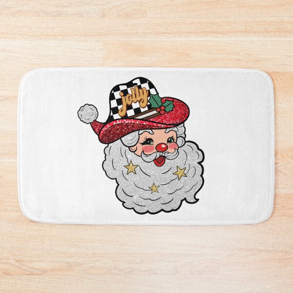 Item preview, Glitter Santa Claus , Merry Christmas, Holly Jolly, Winter Season designed and sold by vintagearttee.