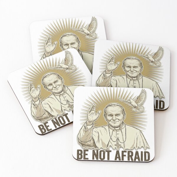 Item preview, Saint John Paul II - BE NOT AFRAID - Iconic Quote & Pope JPII Design designed and sold by TheCatholicBrew.