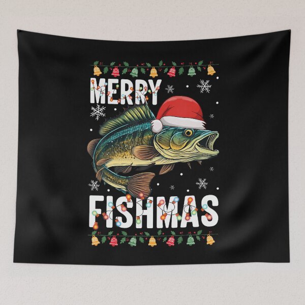 Item preview, Merry Fishmas Funny Fishing Christmas 	 Fishers designed and sold by ToriKarla.