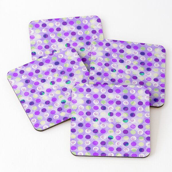 Item preview, Colordots on purple designed and sold by JustLagoons.