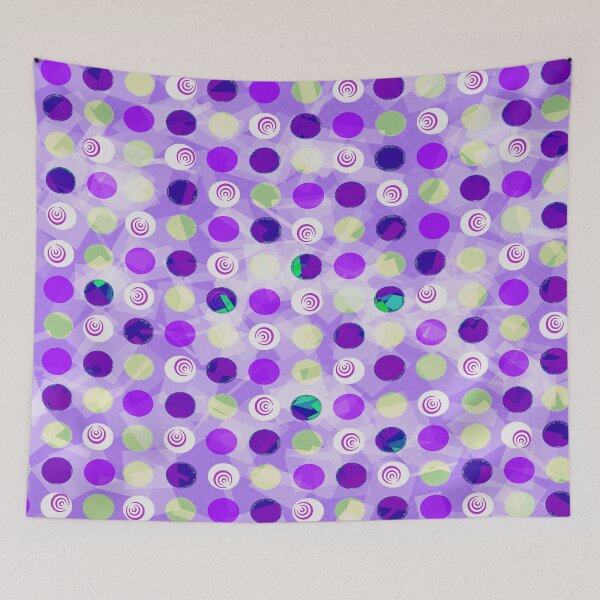 Item preview, Colordots on purple designed and sold by JustLagoons.