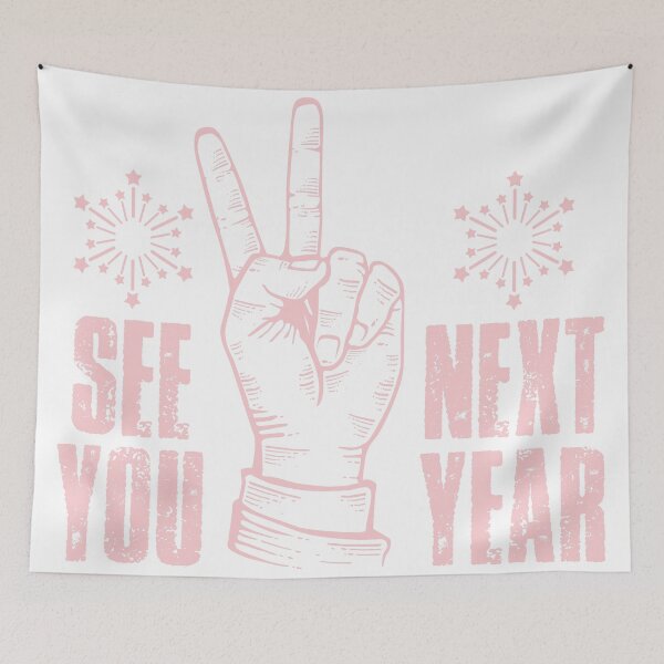 Item preview, See You Next Year Funny Peace Sign New Year's Eve T-Shirt designed and sold by Stag Prime Shop.