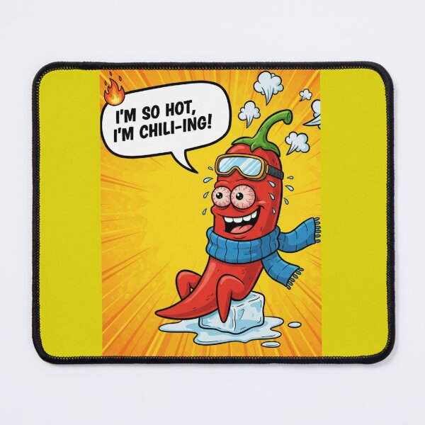 Item preview, Funny Spicy Red Chili Cartoon | Hot Sauce Foodie Gift Art designed and sold by Raju2018.