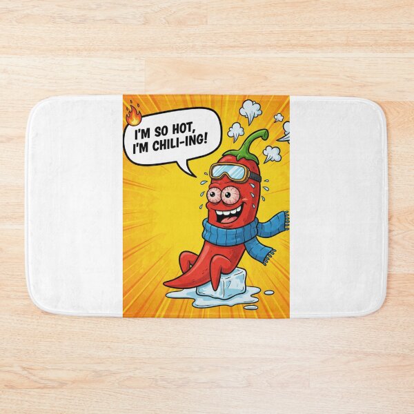 Item preview, Funny Spicy Red Chili Cartoon | Hot Sauce Foodie Gift Art designed and sold by Raju2018.