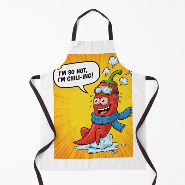 Item preview, Funny Spicy Red Chili Cartoon | Hot Sauce Foodie Gift Art designed and sold by Raju2018.