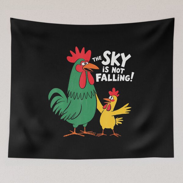 Item preview, Funny Chicken Little Sky Is Not Falling designed and sold by TaraAnnie.