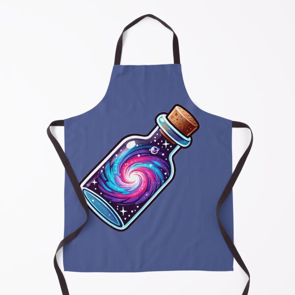 Item preview, Cosmic Galaxy Swirl Contained Inside Mystical Glass Bottle designed and sold by PinUpPizzazz.