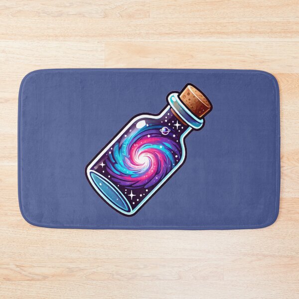 Item preview, Cosmic Galaxy Swirl Contained Inside Mystical Glass Bottle designed and sold by PinUpPizzazz.