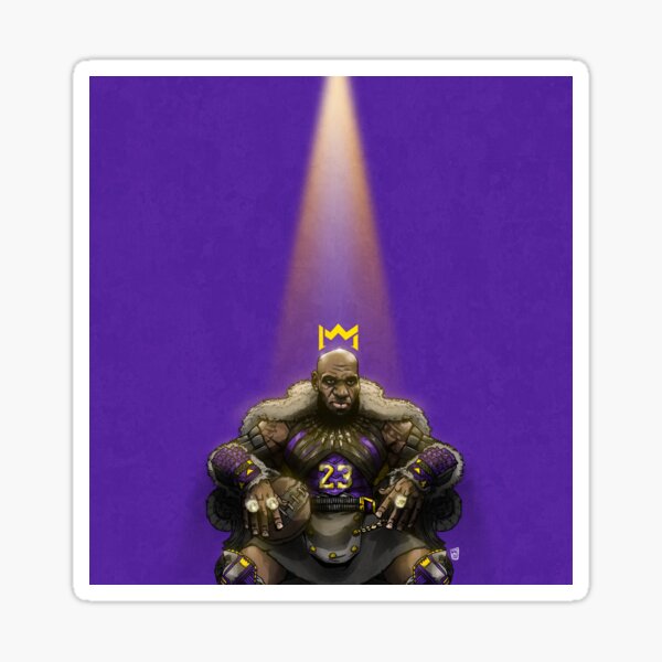 In The SpotLight - LAbron (purple) Sticker