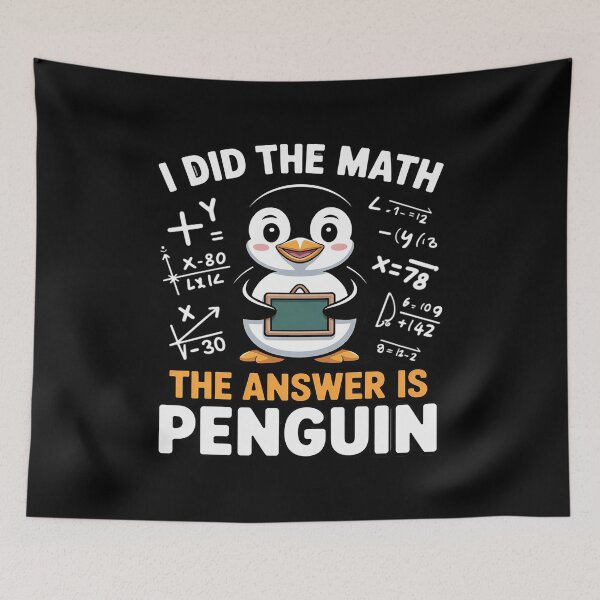 Item preview, Penguin Lover I Did The Math and The Answer is Penguin designed and sold by BubblePancake.
