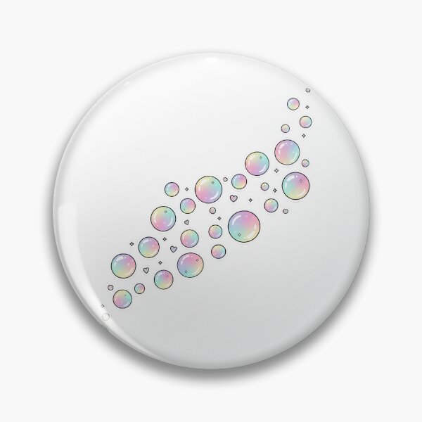 Item preview, Aesthetic Iridescent Pastel Bubble Stream Sticker designed and sold by CozyCreatureCo.