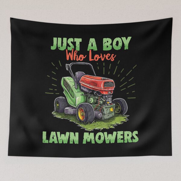 Item preview, Just A Boy Who Loves Lawn Mowers - Gardener Lawn Mowing designed and sold by LucretiaTina.