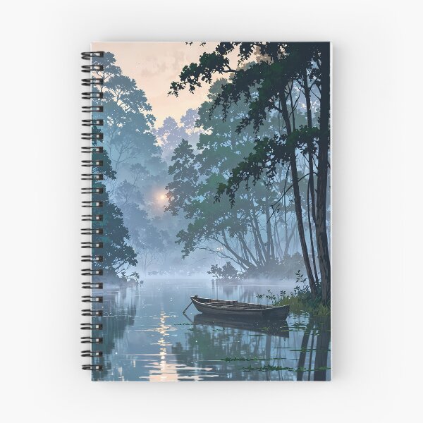 Item preview, Misty Dawn Over the Quiet Swamp designed and sold by HikariMoments.