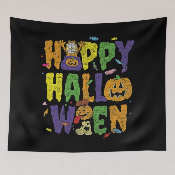 Item preview, Garfield Happy Halloween Retro Spooky Slime Style designed and sold by sardencourey3.