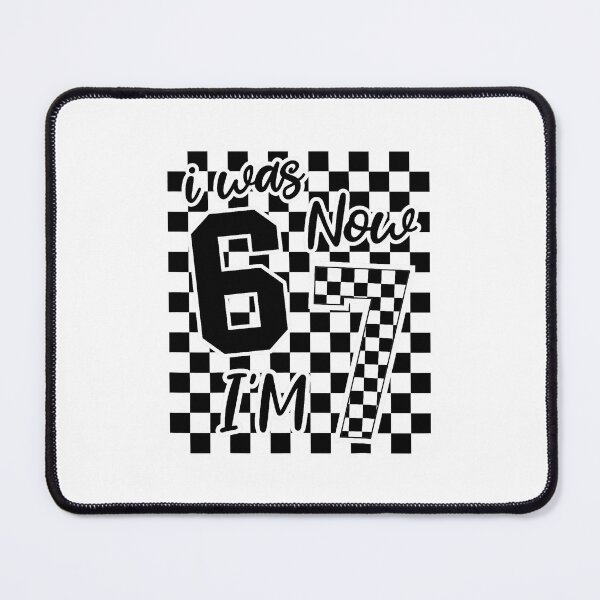 Item preview, Checkered I Was Six Now I’m Seven Birthday designed and sold by DarylPope.