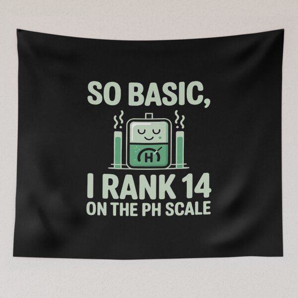 Item preview, pH Scale Science Math Nerd Chemistry designed and sold by BubblePancake.