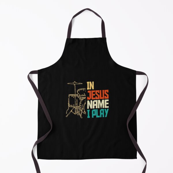 Item preview, Jesus Name I Play Drums God Drumming Music Christian Drummer designed and sold by DonnieJennie.