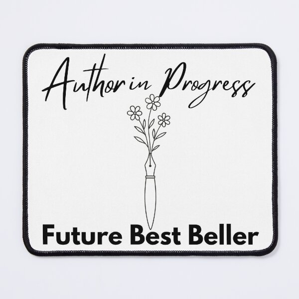 Item preview, Author in Progress Future Bestseller Bold Typographic Text Design designed and sold by AlienTechs.