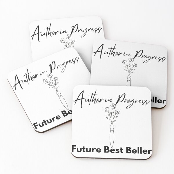 Item preview, Author in Progress Future Bestseller Bold Typographic Text Design designed and sold by AlienTechs.