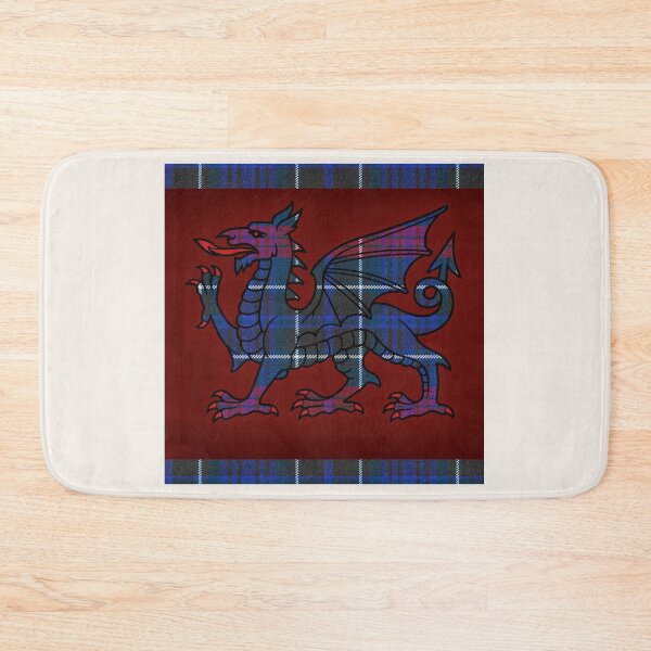 Item preview, Hopkins Welsh Tartan – Among the First & y Ddraig Goch - the red dragon designed and sold by WheelieGdArt.