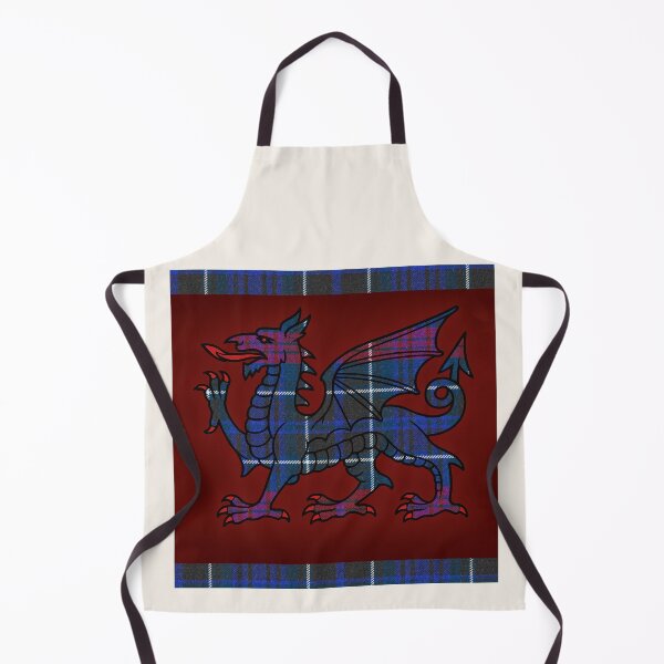 Item preview, Hopkins Welsh Tartan – Among the First & y Ddraig Goch - the red dragon designed and sold by WheelieGdArt.