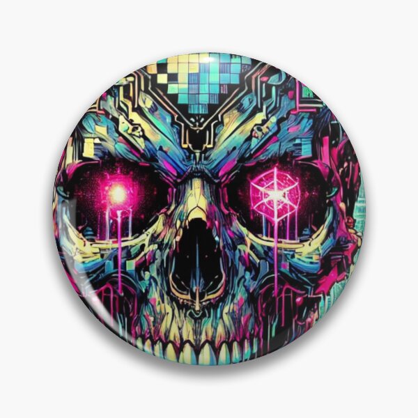 Item preview, Digital Glitch Skull designed and sold by GlitchModeStudio.