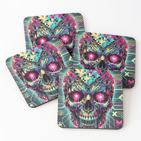 Item preview, Digital Glitch Skull designed and sold by GlitchModeStudio.