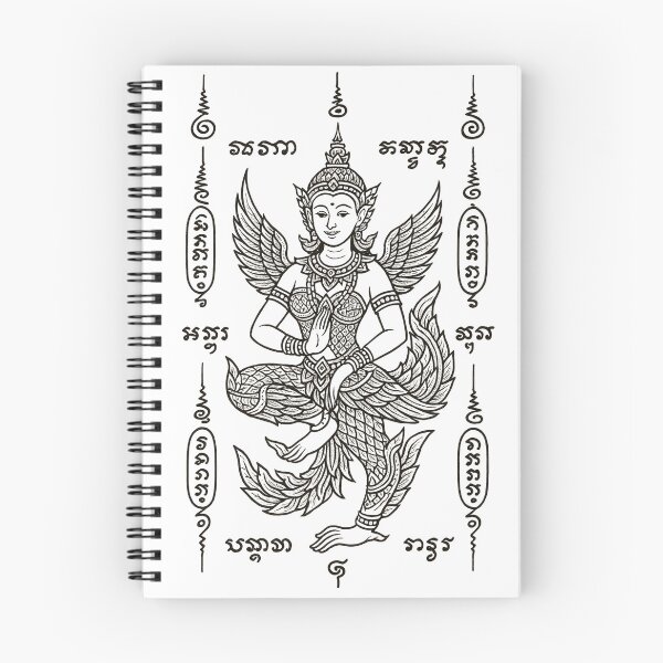 Item preview, Yant Kinnaree Grace – Sacred Thai Mythical Guardian designed and sold by Sksticker991.