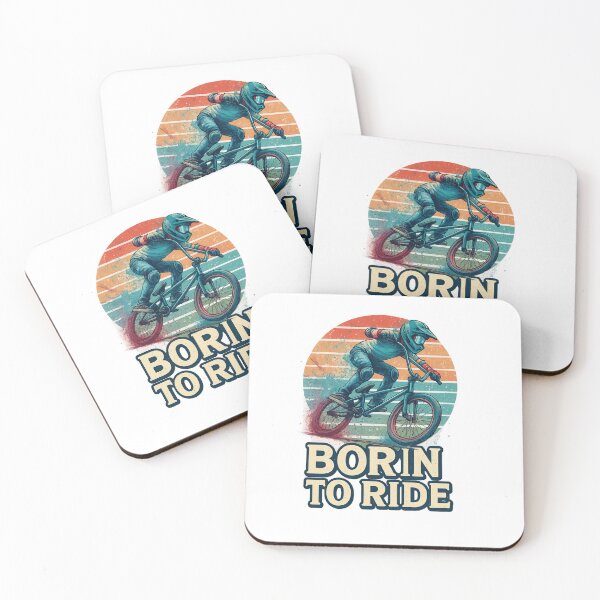 Item preview, Born to Ride BMX T-Shirt – Vintage Retro Biker Design – Extreme Sports Tee designed and sold by OSAMA MO.