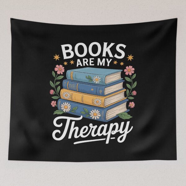 Item preview, Book Are My Therapy Aesthetic Bookish Reading  designed and sold by MyzoToyota.