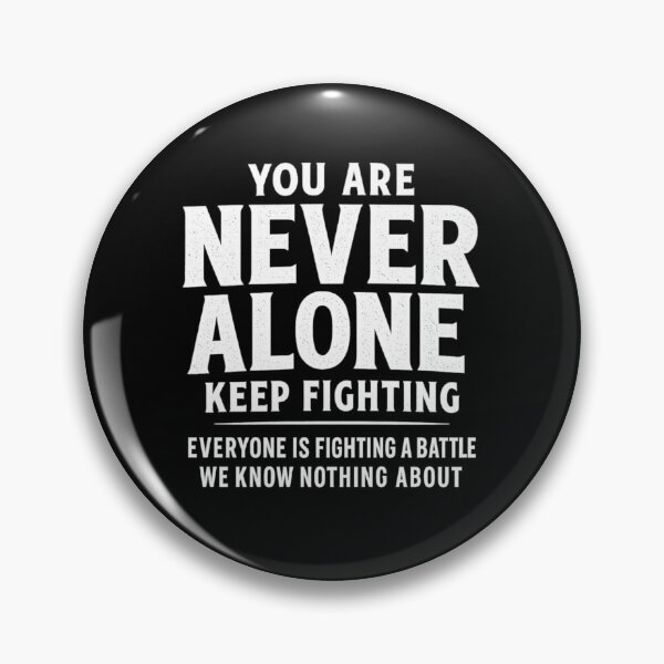 Item preview, NEVER ALONE Hoodie – Mental Health Awareness, Inspirational Quote designed and sold by CattusArt&Design.