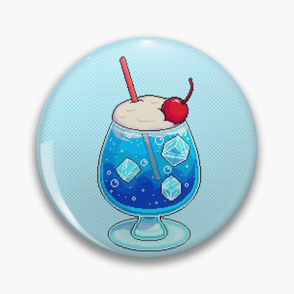 Item preview, Pixel Art Blue Hawaiian Cream Soda: designed and sold by thefoxdragon.