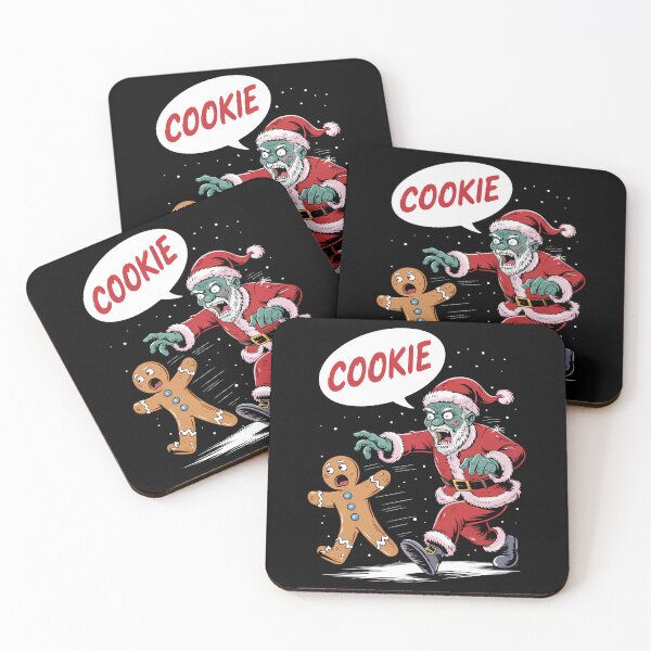 Item preview, Funny Christmas Zombie Santa And Gingerbread designed and sold by cosmicncozyS.