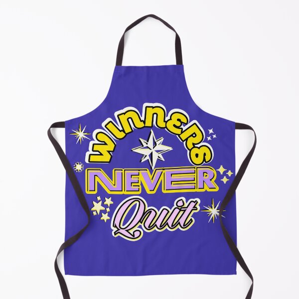 Item preview, Winners Never Quit Retro Motivational Quote – Bold Inspiring Typography Design designed and sold by Pink Space Studio.