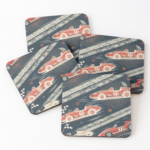 Item preview, Retro Race Car Seamless Pattern Vintage Motorsport Art designed and sold by anandsiva2703.