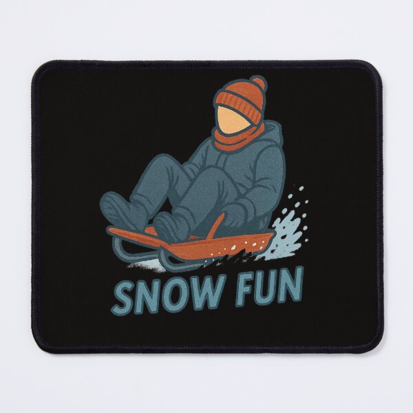 Item preview, Snow Sledding Fun – Winter Graphic Illustration designed and sold by Tadeusz1.