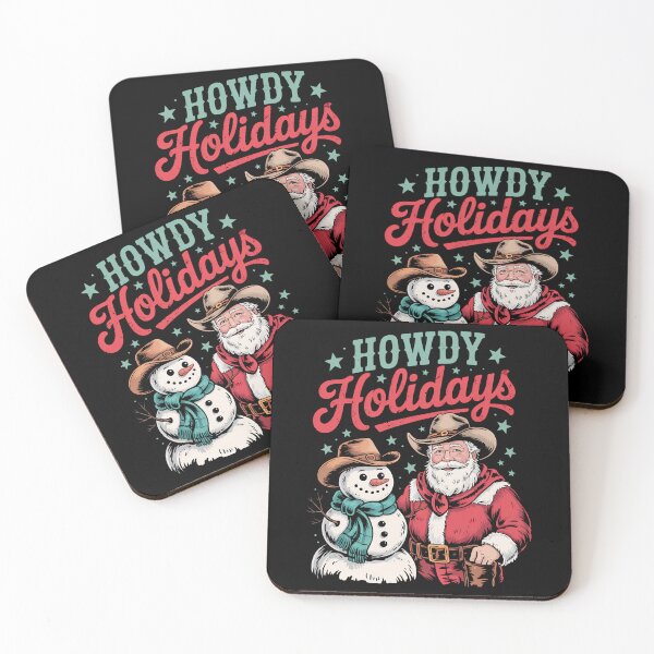 Item preview, Howdy Holiday Gingerbread Cowboy Santa Christmas Western designed and sold by cosmicncozyS.