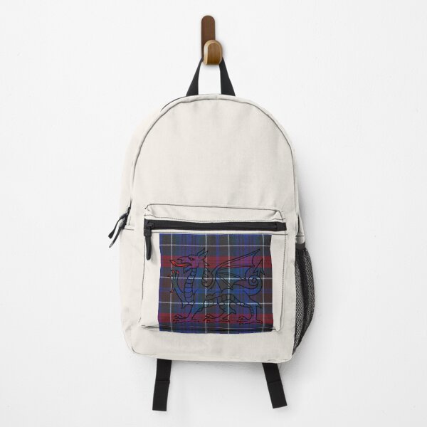 Item preview, Hopkins Welsh Tartan – Among the First & y Ddraig Goch - the red dragon v2 designed and sold by WheelieGdArt.