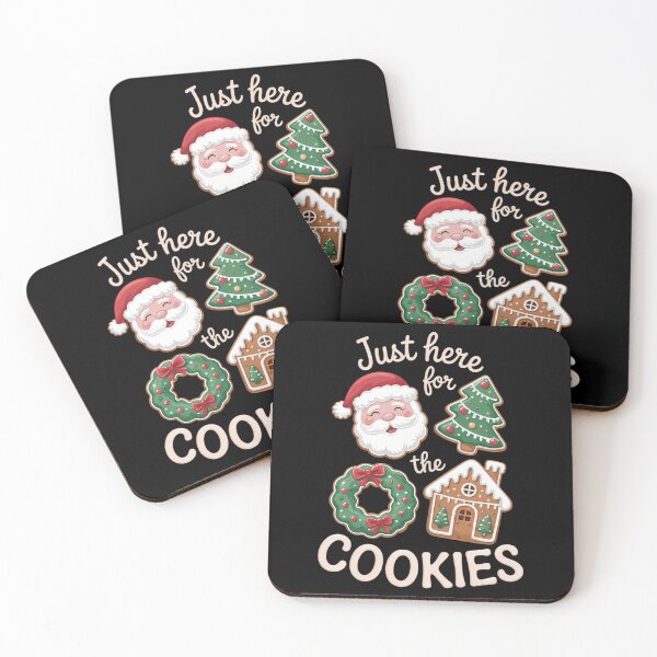 Item preview, I_m Just Here For The Cookies Santa Christmas Cookies Baking Cute designed and sold by cosmicncozyS.