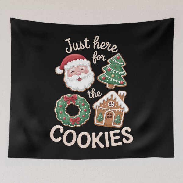 Item preview, I_m Just Here For The Cookies Santa Christmas Cookies Baking Cute designed and sold by cosmicncozyS.