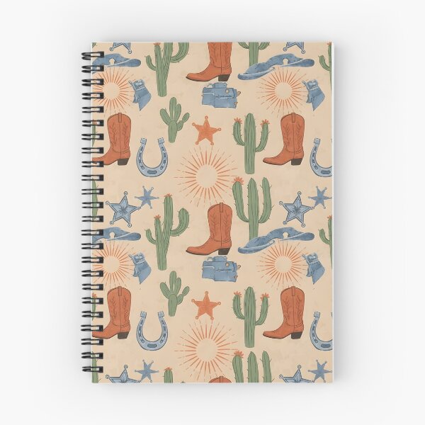 Item preview, Cowboy Desert Icons Pattern designed and sold by Kaleidoscope Print.