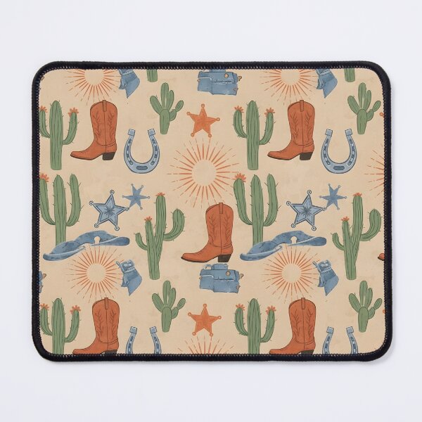 Item preview, Cowboy Desert Icons Pattern designed and sold by Kaleidoscope Print.