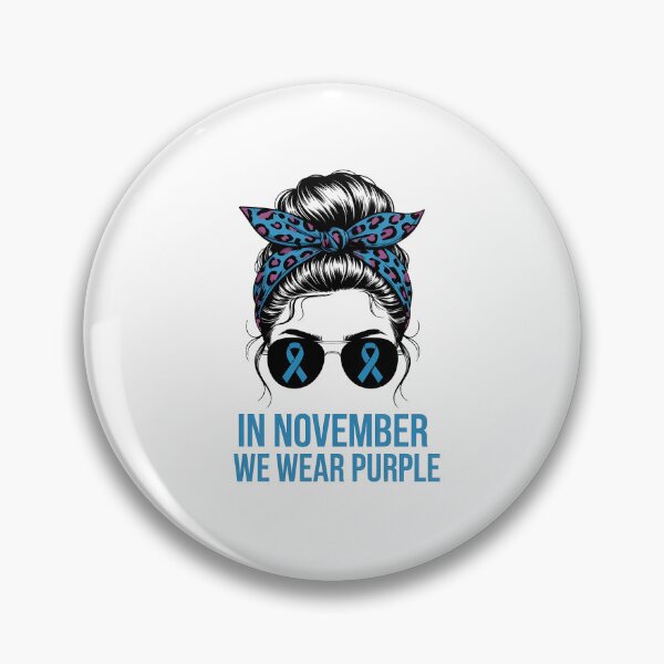 Item preview, In November We Wear Purple Messy Bun Leopard Bleached designed and sold by Formatage.