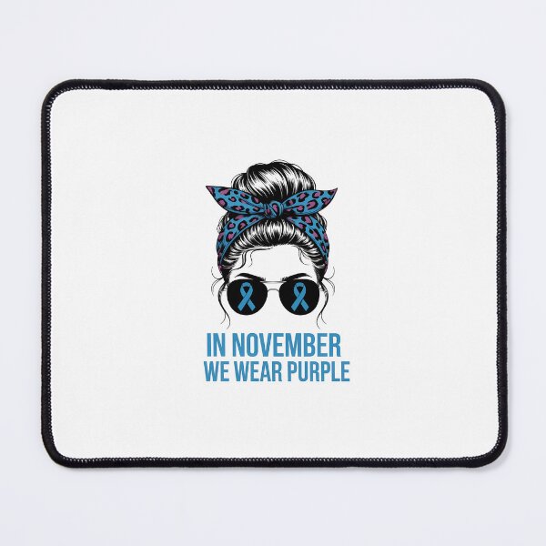 Item preview, In November We Wear Purple Messy Bun Leopard Bleached designed and sold by Formatage.